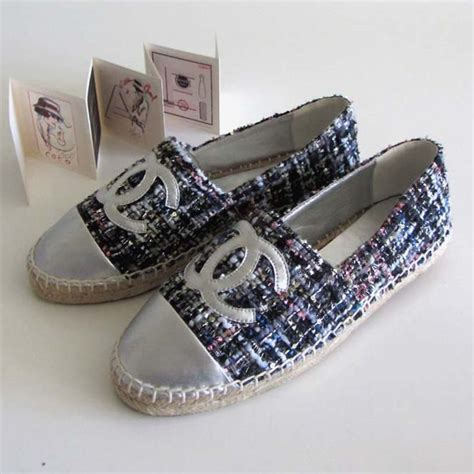 chanel slip on espadrilles|chanel espadrilles shoes.